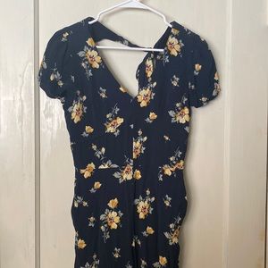 abercrombie floral jumpsuit